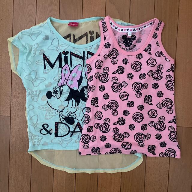 Disney(ディズニー)の120  ミニー&デイジー　トップス キッズ/ベビー/マタニティのキッズ服女の子用(90cm~)(Tシャツ/カットソー)の商品写真