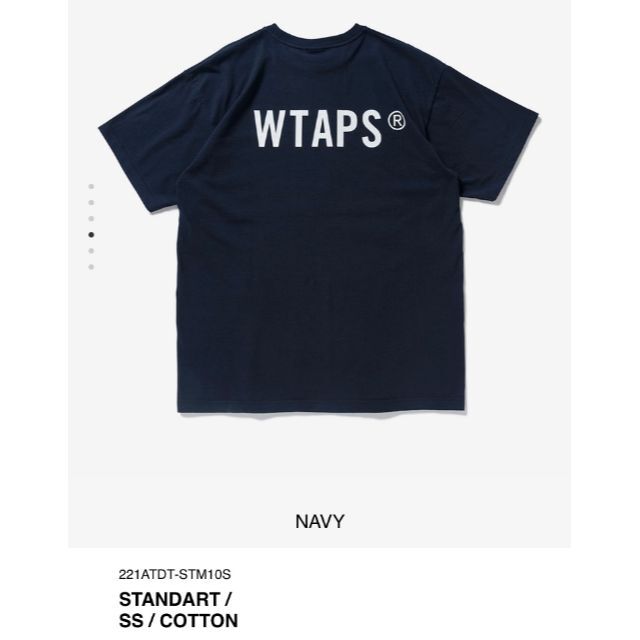 W)taps(ダブルタップス)のNAVY M 22SS WTAPS STANDART / SS / COTTON メンズのトップス(Tシャツ/カットソー(半袖/袖なし))の商品写真