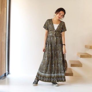 トゥデイフル(TODAYFUL)のtodayful Paisley Corset Dress(ロングワンピース/マキシワンピース)