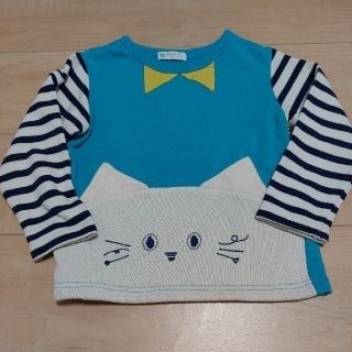 ナルミヤ インターナショナル(NARUMIYA INTERNATIONAL)のベイビーチアー　Baby Cheer  　猫　トレーナー(Tシャツ/カットソー)