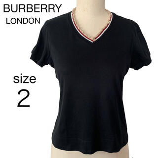 バーバリー(BURBERRY)のバーバリーロンドン☆BURBERRY LONDON フリル襟Tシャツ(Tシャツ(半袖/袖なし))
