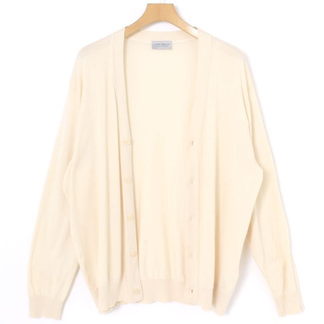 JOHN SMEDLEY(ジョンスメドレー)のJOHN SMEDLEY 30G 長袖 Vネックカーディガン 定価38,500円 メンズのトップス(カーディガン)の商品写真