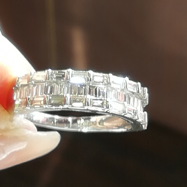 Pt900✨バケットカット✨リング1.00ct✨ダイヤが綺麗✨キラキラが素敵✨