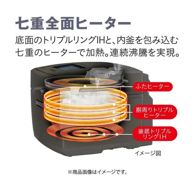 ヒロピーさま専用【送料無料】三菱 IHジャー炊飯器 淡雲 NJ-VEC10-H