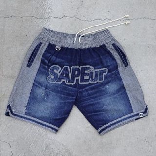 SAPEur サプール ヴィンテージ デニム XL(ショートパンツ)