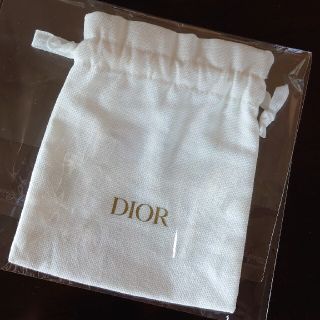 ディオール(Dior)のDior 巾着袋 ホワイト(ポーチ)