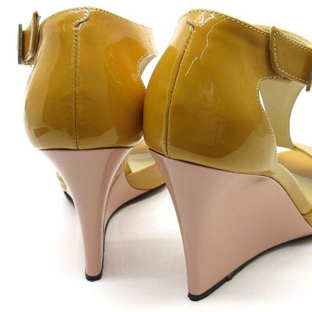 JIMMY CHOO(ジミーチュウ)のジミーチュウ パンプス サンダル ウェッジソール エナメル 36.5 23cm レディースの靴/シューズ(ハイヒール/パンプス)の商品写真