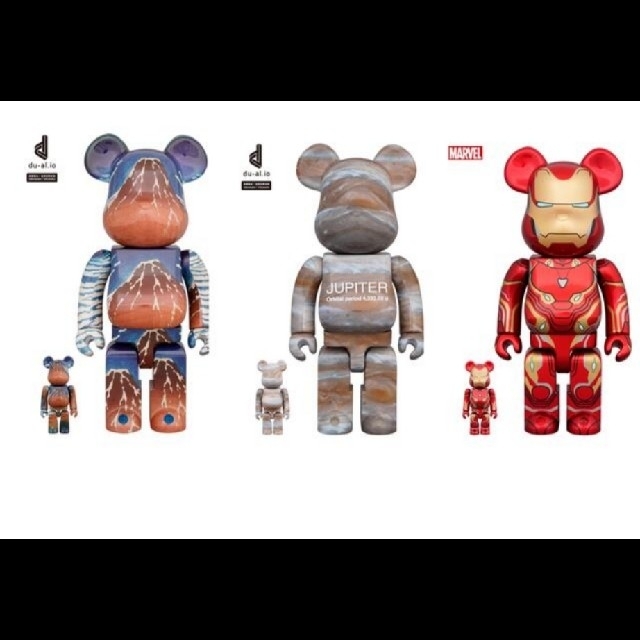 MEDICOM TOY EXHIBITION’22 BEARBRICK 3体フィギュア