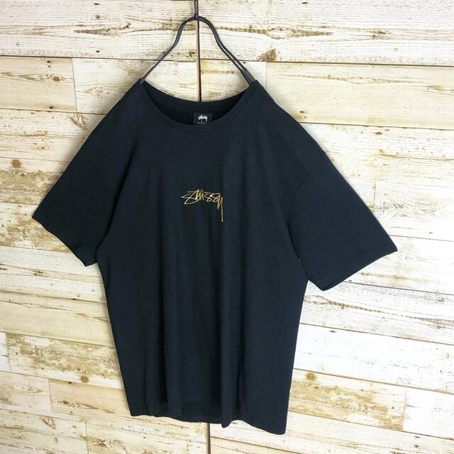 STUSSY - 即完売 STUSSY ステューシー tシャツ センター刺繍ロゴ入り