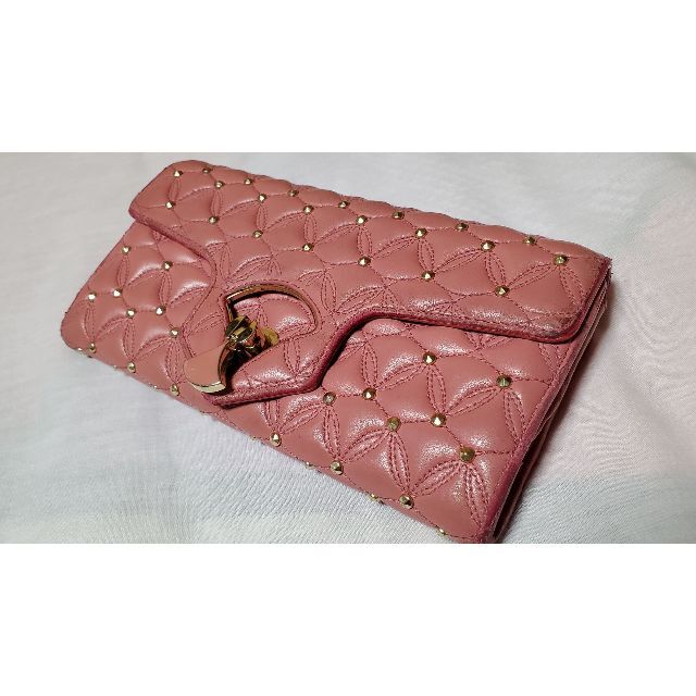 BVLGARI(ブルガリ)の正規　限定 ブルガリ ディーヴァドリーム ロゴ クリップ長財布 ピンク 付属有 レディースのファッション小物(財布)の商品写真