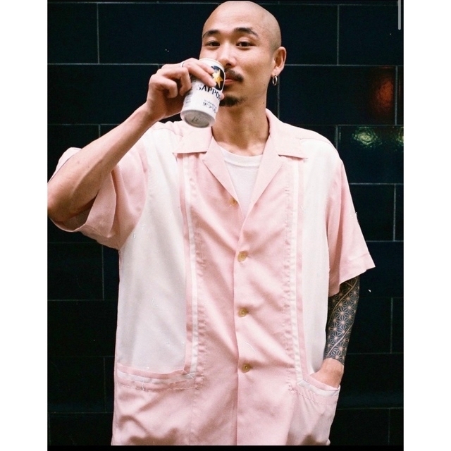 22ss WACKO MARIA MIAMI SHIRT pink