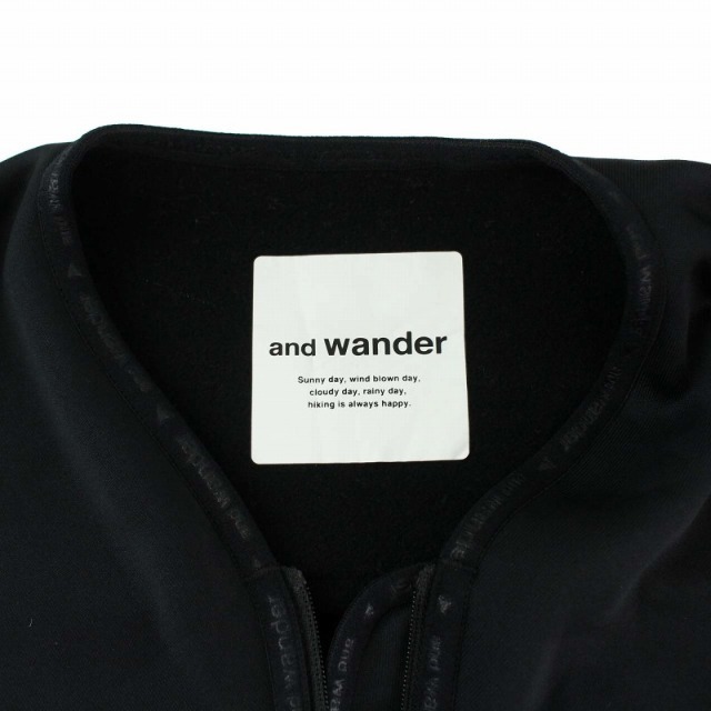 and wander(アンドワンダー)のアンドワンダー ライトフリースプルオーバー ジャケット 長袖 ハーフジップ 2 メンズのジャケット/アウター(ブルゾン)の商品写真