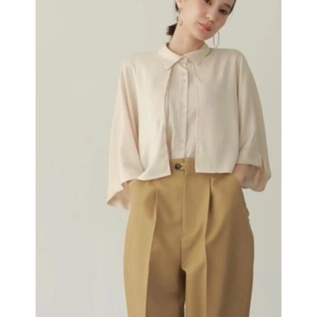 louren peachskin satin shirt