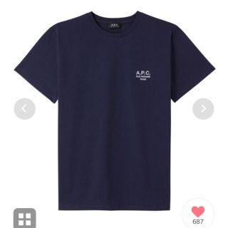 アーペーセー(A.P.C)のA.P.C アーペーセー　tシャツ　ネイビー(Tシャツ/カットソー(半袖/袖なし))