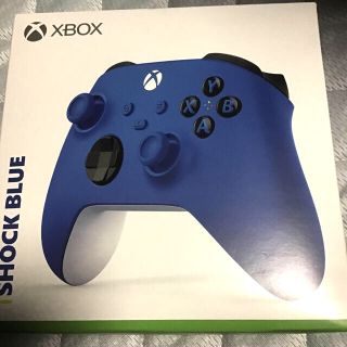 エックスボックス(Xbox)のほぼ未使用XBOXワイヤレスコントローラー SHOCK BLUE(PC周辺機器)