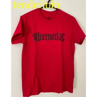 テンダーロイン(TENDERLOIN)のtenderloin  テンダーロイン　Tシャツ　ロゴ　レッド　S(Tシャツ/カットソー(半袖/袖なし))