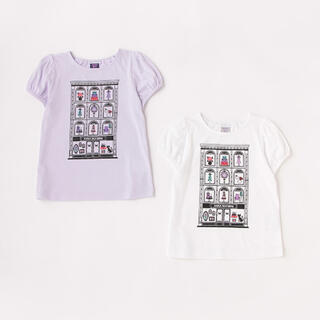 アナスイミニ(ANNA SUI mini)のアナスイミニ  新品タグ付　140 白　ブティックプリントTシャツ　半袖(Tシャツ/カットソー)