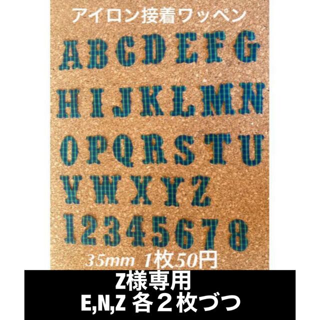 Z様専アイロン接着ワッペン　6枚 ハンドメイドの素材/材料(各種パーツ)の商品写真