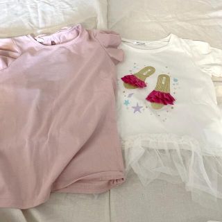 グローバルワーク(GLOBAL WORK)のSmile☺︎様　3点セット　女の子Tシャツ　グローバルワーク　120〜130(Tシャツ/カットソー)