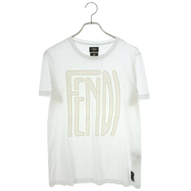 FENDI(フェンディ)のフェンディ ×アンリアレイジ/ANREALAGE FY0894 AE0D フロントロゴ刺繍Tシャツ メンズ S メンズのトップス(Tシャツ/カットソー(半袖/袖なし))の商品写真