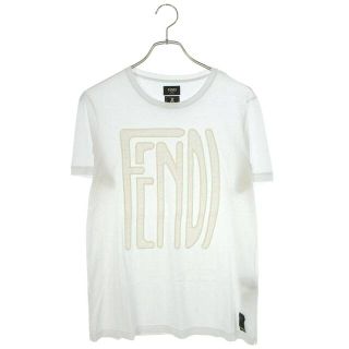 フェンディ(FENDI)のフェンディ ×アンリアレイジ/ANREALAGE FY0894 AE0D フロントロゴ刺繍Tシャツ メンズ S(Tシャツ/カットソー(半袖/袖なし))