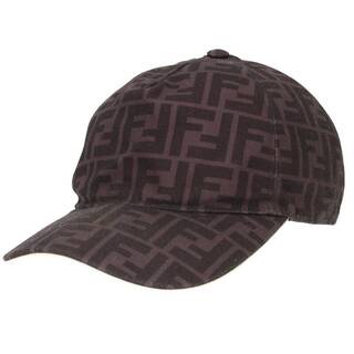 フェンディ(FENDI)のフェンディ ロゴ総柄ベースボール帽子 メンズ 58cm(帽子)