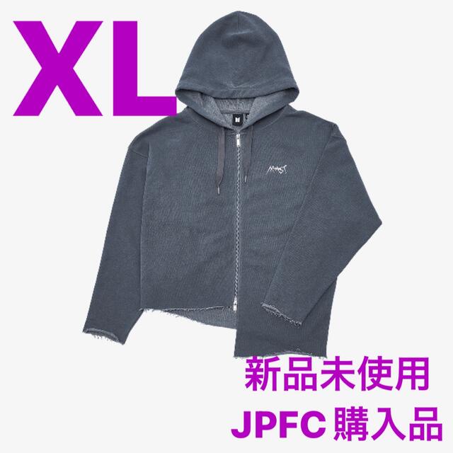 ARMYST ZIP-UP HOODY ジョングク パーカー ブラック XL