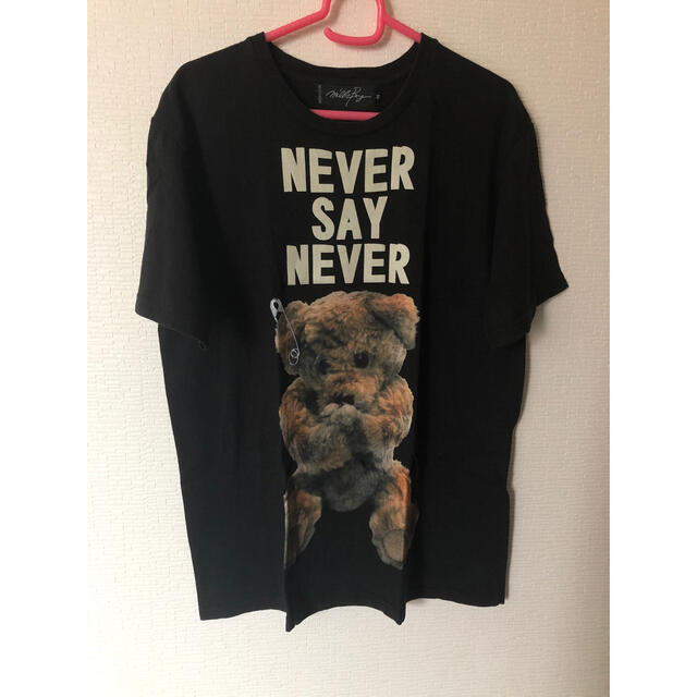 milkboy NEVER BEAR クマ 熊 テディベア Tシャツ ブラック