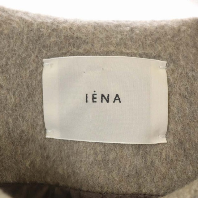 イエナ IENA 20AW ラムウールノーカラーロングコート アウター毛100％裏地