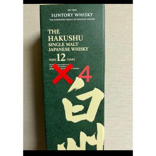 サントリーシングルモルトウイスキー 白州12年 700ml 新品　４本組(ウイスキー)