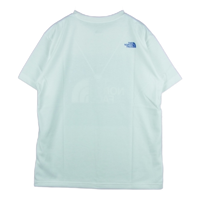 THE NORTH FACE(ザノースフェイス)のTHE NORTH FACE ノースフェイス NT32135 S/S Colored Square Logo Tee ショート スリーブ カラード スクエア ロゴティー 半袖 Tシャツ ホワイト系 ブルー系 L【新古品】【未使用】【中古】 メンズのトップス(Tシャツ/カットソー(半袖/袖なし))の商品写真