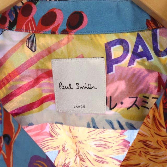 Paul Smith - ポールスミス 18SS シャツ 半袖 前開き 総柄 L マルチ ...