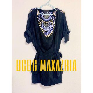 ビーシービージーマックスアズリア(BCBGMAXAZRIA)のBCBG MAXAZRIA お洒落　ワンピース　美品　値下げ！！(ミニワンピース)