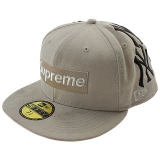 シュプリーム(Supreme)のSupreme シュプリーム 帽子 21AW New York Yankees New Era Box Logo Cap ニューヨークヤンキース ニューエラ ボックスロゴ キャップ ベージュ系【中古】(その他)