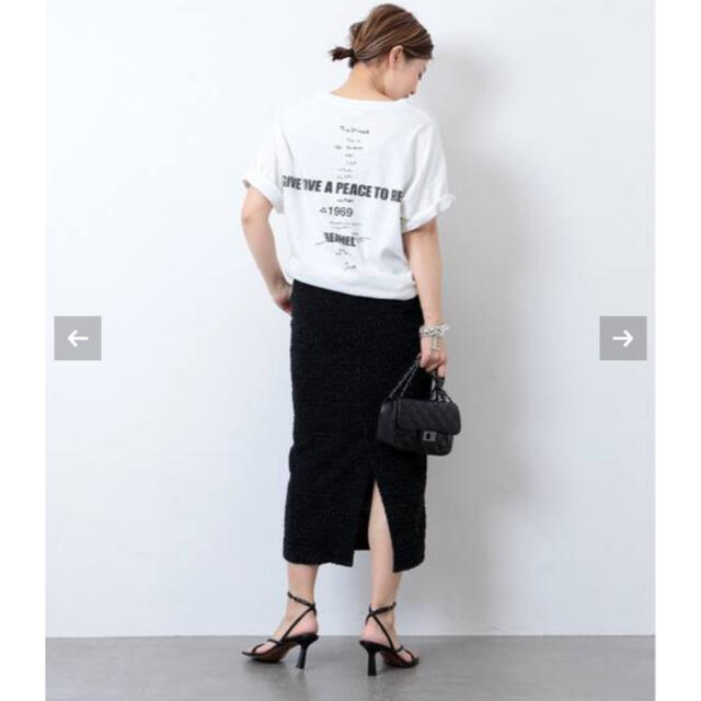 DEUXIEME CLASSE(ドゥーズィエムクラス)のDeuxieme Classe LOVE A PEACE バックプリントTシャツ レディースのトップス(Tシャツ(半袖/袖なし))の商品写真