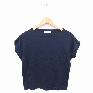 アーバンリサーチ(URBAN RESEARCH)のアーバンリサーチ Tシャツ カットソー ボートネック 半袖 FREE ネイビー(Tシャツ(半袖/袖なし))