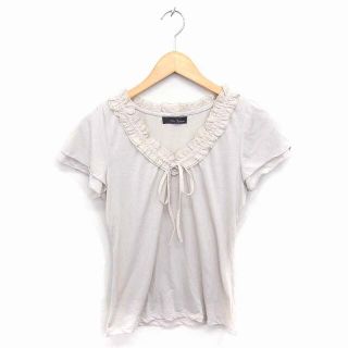 クリアインプレッション(CLEAR IMPRESSION)のクリアインプレッション カットソー Tシャツ Vネック 半袖 3 ライトベージュ(カットソー(半袖/袖なし))