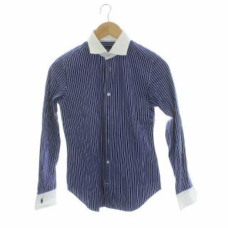 デニムアンドサプライラルフローレン(Denim & Supply Ralph Lauren)のデニム&サプライ ラルフローレン シャツ 長袖 ストライプ 9 M 紺(シャツ/ブラウス(長袖/七分))