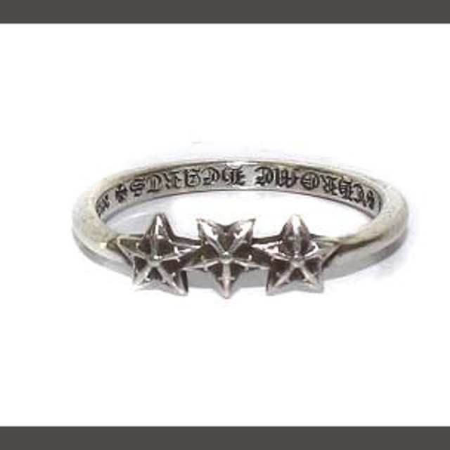 Chrome Hearts(クロムハーツ)のクロムハーツ バブルガム3スター 指輪 リング SILVER925 9号 レディースのアクセサリー(リング(指輪))の商品写真