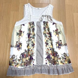 アクシーズファム(axes femme)のアクシーズファム　チュニック　ワンピース　フルーツ柄　Mサイズ(チュニック)