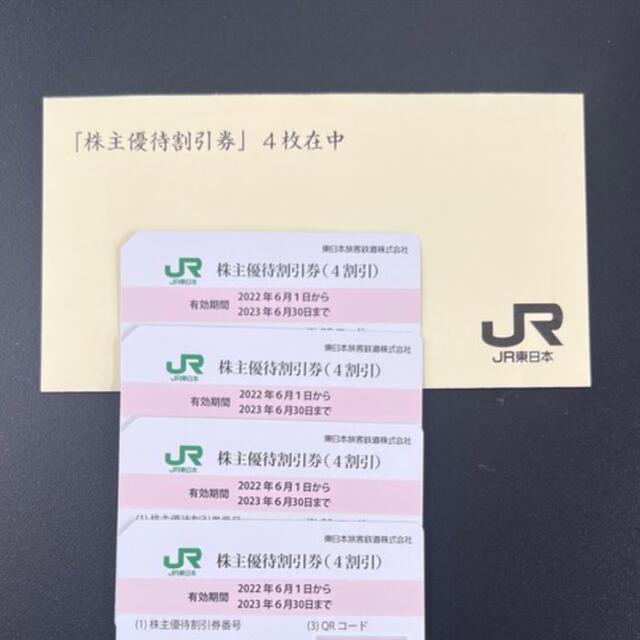 JR 東日本　株主優待　4枚セット