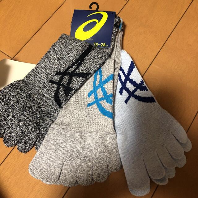 asics(アシックス)のasics 5本指ソックス3足 メンズのレッグウェア(ソックス)の商品写真