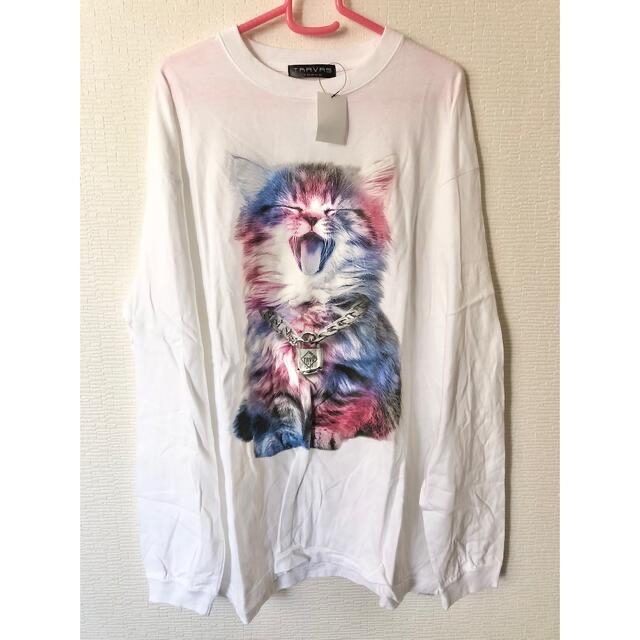 トップスTRAVAS TOKYO cat ネコ キャット カットソー ロンT Tシャツ