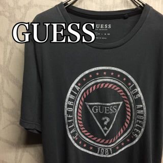 ゲス(GUESS)の【レア】ゲス　Tシャツ　半袖　ビッグロゴ　　グレー(Tシャツ/カットソー(半袖/袖なし))