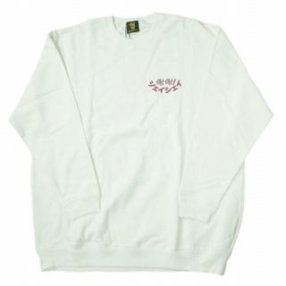 shei shei co.LTD シェイシェイシーオーエルティディ 20SS シェイシェイ CREW SWEAT SS-J-CT06 XXL WHITE トレーナー  スウェット プルオーバー トップス【新古品】【中古】【shei shei co.LTD】(スウェット)