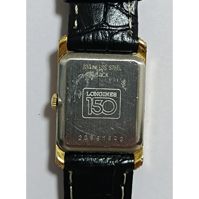 稼働品 ロンジン 150年記念モデル レディース腕時計 ゴールド文字盤