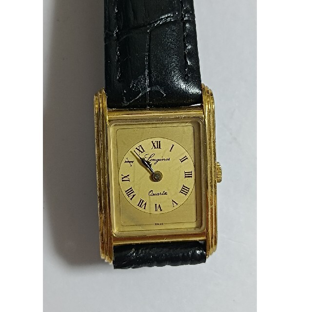 稼働品 ロンジン 150年記念モデル レディース腕時計 ゴールド文字盤