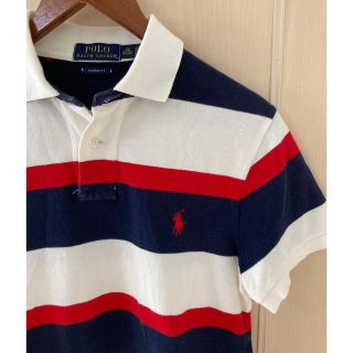 ポロラルフローレン(POLO RALPH LAUREN)のポロラルフローレン メンズ 半袖 ボーダー ポロシャツ S ワンポイントロゴ刺繍(ポロシャツ)