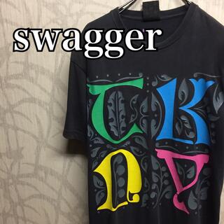 スワッガー(SWAGGER)の【激レア】スワッガー　Tシャツ　胸ビッグデザイン　ブラック(Tシャツ/カットソー(半袖/袖なし))