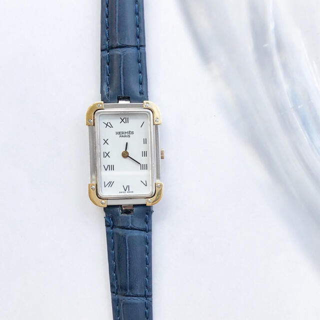 【仕上済/ベルト2色】エルメス クロアジュール コンビ レディース 腕時計